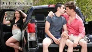 Bisexual Video: Biphoria – Bisexual Couple Picks Up Hot Latin Hitchhiker