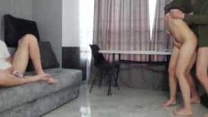 Cuckold Video: Watches Slut Wife Gets Creampie