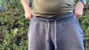 Desperate to pee I held it in for half an hour