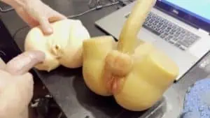 Shemale Scene: Double Vaginas, Playing with Toys