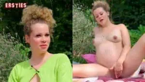 Close-Ups: Ersties – Die Schwangere Helena Masturbiert Mit Ihrem Mini-Vibrator Im Garten