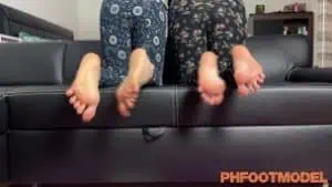 Shemale Video: Femboy with Girlfriend Feet Love