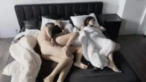 Lingerie Scene: Found Wifes Friend in Bed with Us in the Morning and Fucked Her and Then Wife, Afterparty, Fmf