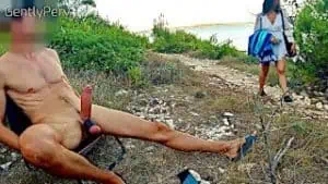 Masturbation Video: Gentlyperv Meets a Pervy Girl on a Beach – During an Exhibitionist Day at the Sea I Find a Cute Woman