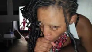 Facials Scene: Hot Ebony School Stepsister Give Me Hard Blowjob and Eat My Cum for Halloween