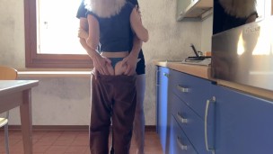 I fucked my roommate in the kitchen