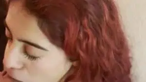 Facials Scene: Petite Latina POV Blowjob with Cum on Face