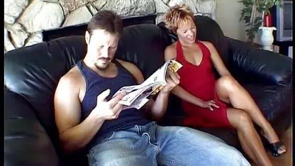 Brunette whore squirting on his cock