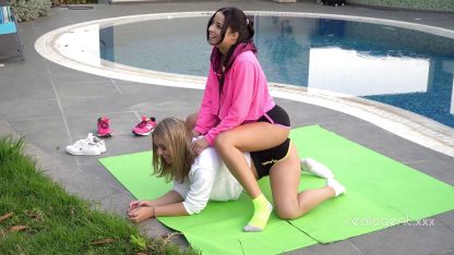 Girlfriend Video: Pretty Blonde Daniella Margot Hot Lesbo Action with Her Sexy Gf