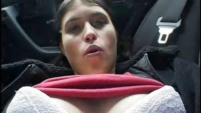 Car Scene: Masturbating Teen Gets Out of the Car to Piss Outdoors