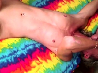 American Girl Kisses and Licks His Cock During Blowjob