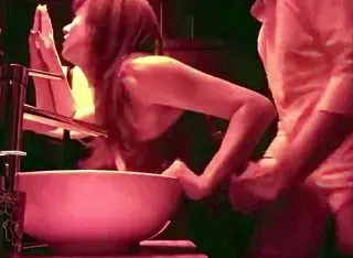 18-Year-Old Amateur in Rough Club Restroom Encounter