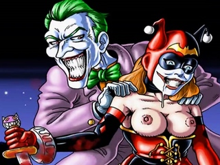 Joker and Harley Quinn: a playful hentai parody