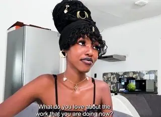 Casting Video: I Made This Ebony Teen Forget Her Bf