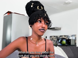 Casting Video: I Made This Ebony Teen Forget Her Bf