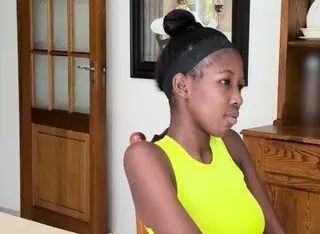 Curvy Black MILF Bent Over for a Raw Bareback Session
