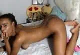 Latina Ebony Performs on Webcam to Dramatic Music
