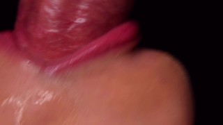 Blowjob Video: Best Milking Mouth for your Dick! Sucking Cock ASMR, Tongue and Lips Blowjob – Close Up