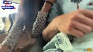 Katty West on a Crowded Bus: Cock Flashing and a Hard Handjob
