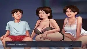 Two Busty MILFs Pull One Lucky Guy Into Their Wildest House Threesome Fantasy Sex