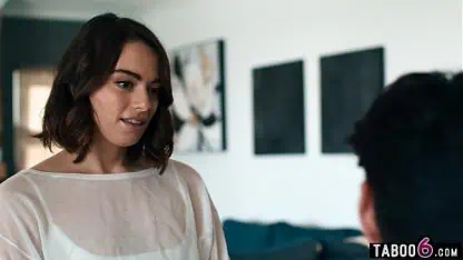 Bubble‑butt brunette gets a visit from a lost friend’s boyfriend