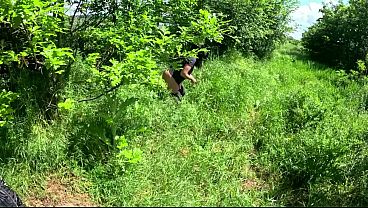 Outdoor Deepthroat and Rough Facefucking on My Down Jacket