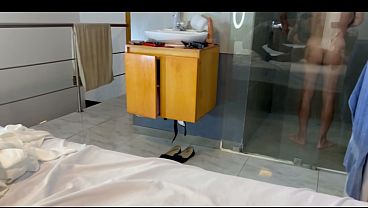 Curvy woman with large breasts and a big butt cheats with husband’s best friend