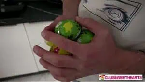 18yo Sara Bork & Aleks Sam Celebrate Easter for ClubSweethearts