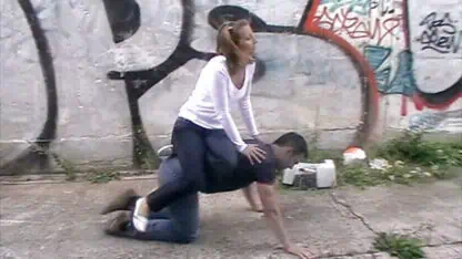 Trampling on cold and hard stone ground