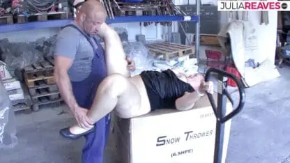 Hot oma sucks a huge cock then rides a massive cock to cumshot